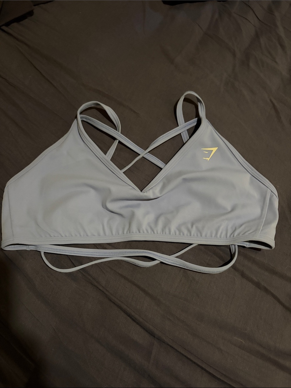 Light blue Strappy Sports Bralette - Women's Intimates